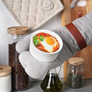 Miseczki do zapiekania ceramiczne białe 260 ml 6 szt. 4