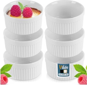 Miseczki do zapiekania ceramiczne białe 260 ml 6 szt. 8