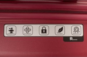 Zestaw walizek 3w1 POLIPROPYLEN PP6 BORDOWY 8