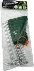 ŚLEDZIE SZPILKI DO NAMIOTU 18CM (15+3cm) KPL.10SZT METAL 5