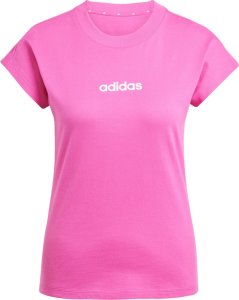 Koszulka damska adidas Essentials Linear Cotton różowa JC8240 XS 2