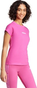 Koszulka damska adidas Essentials Linear Cotton różowa JC8240 XS 4