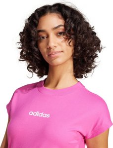 Koszulka damska adidas Essentials Linear Cotton różowa JC8240 XS 5