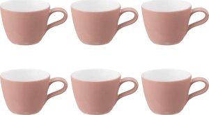 Zestaw 6 filiżanek do espresso 90 ml różowy - porcelana Seltmann Weiden 1