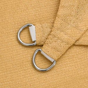 Żagiel przeciwsłoneczny, 160 g/m, piaskowy, 2,5x2,5x3,5 m 6