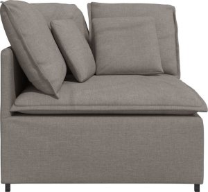 Modułowy Narożnik Sofa z Poduszkami Taupe 100 cm 4