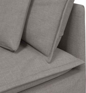 Modułowy Narożnik Sofa z Poduszkami Taupe 100 cm 6
