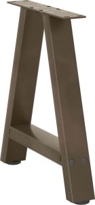 Nogi do stolika kawowego, 2 szt., 50x(42-43) cm, stal 4