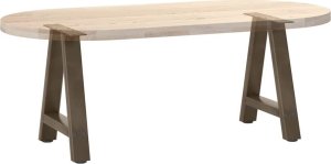 Nogi do stolika kawowego, 2 szt., 50x(42-43) cm, stal 8