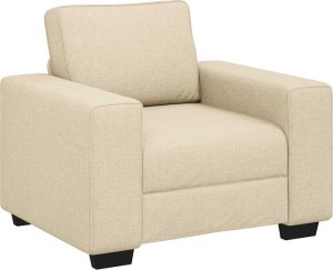 Sofa Fotel Kremowy 60 cm Tkanina 2