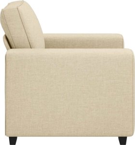 Sofa Fotel Kremowy 60 cm Tkanina 5