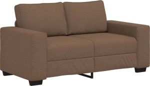 Sofa 2-osobowa brązowa 120 cm tkanina 2