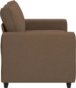 Sofa 2-osobowa brązowa 120 cm tkanina 5