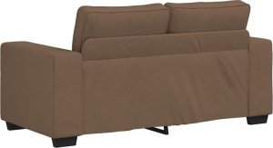 Sofa 2-osobowa brązowa 120 cm tkanina 6