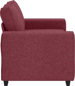 Sofa 2-osobowa w kolorze czerwonego wina 120 cm Tkanina 5