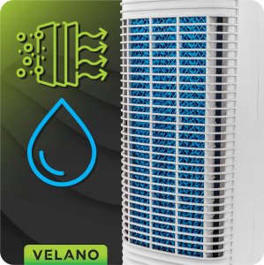 WENTYLATOR KOLUMNOWY WODNY PODŁOGOWY JONIZACJA OSCYLACJA WYŚWIETLACZ PILOT 13