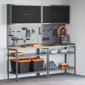 vidaXL Zestaw 6 Szary Stal Panel narzędziowy Prostokątny Przemysłowy 1