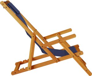 vidaXL Składane krzesła plażowe Zestaw 2 krzeseł Niebieski 5