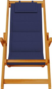 vidaXL Składane krzesła plażowe Zestaw 2 krzeseł Niebieski 6