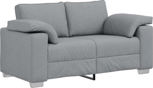 vidaXL Zestaw 2 Jasnoszary Metal, Drewno, Tkanina, Pianka 160x77x82cm 2