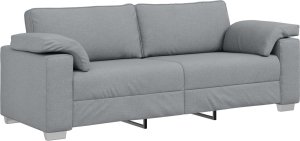 vidaXL Zestaw 2 Jasnoszary Metal, Drewno, Tkanina, Pianka 160x77x82cm 4
