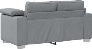 vidaXL Zestaw 2 Jasnoszary Metal, Drewno, Tkanina, Pianka 160x77x82cm 6