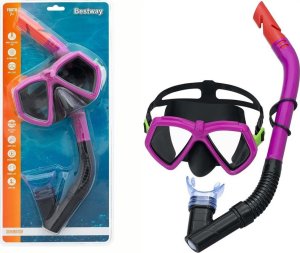Bestway Zestaw do Nurkowania Maska z Rurką Różowy 24070 2