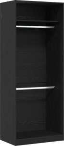 vidaXL Szafa Zestaw 2 Czarny dąb Drewno inżynieryjne 80 x 50 x 200 cm 3