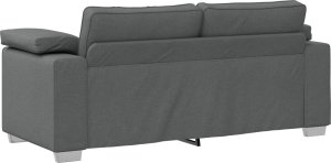 vidaXL Sofa Ciemnoszary Metal, Drewno, Materiał, Pianka 2.5-osobowa 4