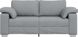 vidaXL Sofa Jasnoszara Metal, Drewno, Textilene, Pianka 2.5 miejscowa 5