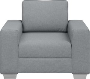 vidaXL Sofa Jasnoszary Poliester Standardowy Trwały Krzesło akcentowe 5