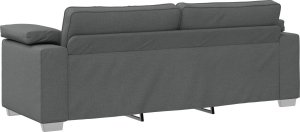 vidaXL Sofa Ciemnoszara Metalowa rama 219x77x82cm Wytrzymała 4