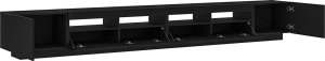 vidaXL Szafka RTV Zestaw 3 Czarny dąb Drewno Średni Szafka RTV 7