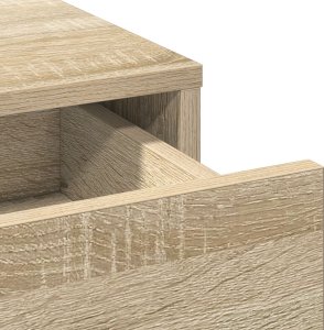 vidaXL Zestaw 2 Sosnowy dąb Drewno inżynieryjne Standard Lustro 7