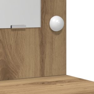 vidaXL Zestaw 3 Dąb rzemieślniczy Materiał drewnopochodny, lustro 9