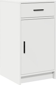 vidaXL Zestaw 3 Biały MDF, Szkło Kompaktowy Toaletka Prostokątna 5