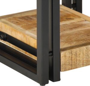 vidaXL Szafka Nocna Brązowa Lite drewno mango, Żelazo 40 x 40 x 40 cm 10