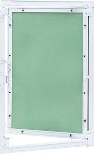 vidaXL Panel Dostępu Zielony, Srebrny Aluminium, Gips 750 x 550 x 12.5 mm 1