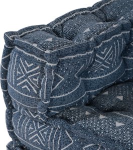 pufa vidaXL indygo Materiał (100% bawełna) 70 x 70 x 54 cm 7