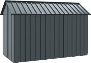 vidaXL Ciemnoszara Ocynkowana stal 112 x 215 x 141 cm Trwała 5