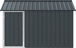 vidaXL Ciemnoszara Ocynkowana stal 112 x 215 x 141 cm Trwała 6