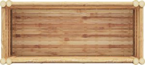 vidaXL Naturalny bambus Metal ocynkowany 70x35x70 cm Dekoracyjne wstawki 9