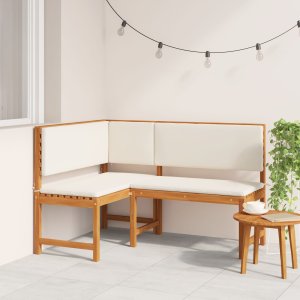 vidaXL Kremowy Drewno Duże Trwałe Sofa Ogrodowa Nowoczesna 1