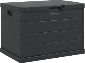 Skrzynia ogrodowa vidaXL Skrzynia ogrodowa Antracytowa Plastik 77,5 x 54,5 x 53 cm 3