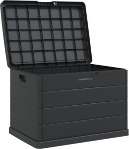 Skrzynia ogrodowa vidaXL Skrzynia ogrodowa Antracytowa Plastik 77,5 x 54,5 x 53 cm 5