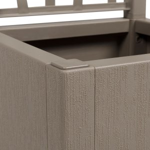 vidaXL Donica ogrodowa Szary gołąb PP (polipropylen) 36 x 36 x 140 cm 6