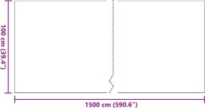vidaXL Sztuczna Trawa Czarny Polipropylen   podkład SBR 1 x 15 m 8