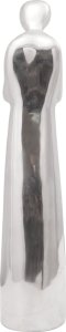 vidaXL Rzeźba Srebrna Aluminium 10 x 16 x 49 cm Atrakcyjny design 4