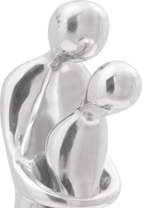 vidaXL Rzeźba Srebrna Aluminium 10 x 16 x 49 cm Atrakcyjny design 7