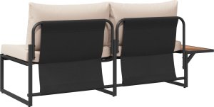 vidaXL Taupe Rama metalowa Duża Miejsca dla wielu Sofa ogrodowa 5